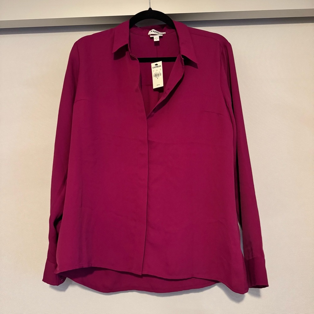 Magenta Work Blouse